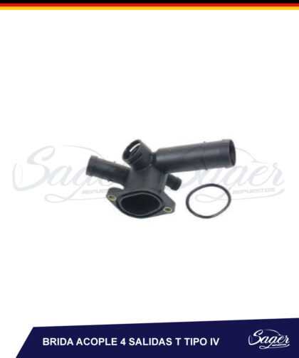 BRIDA ACOPLE 4 SALIDAS T TIPO IV
