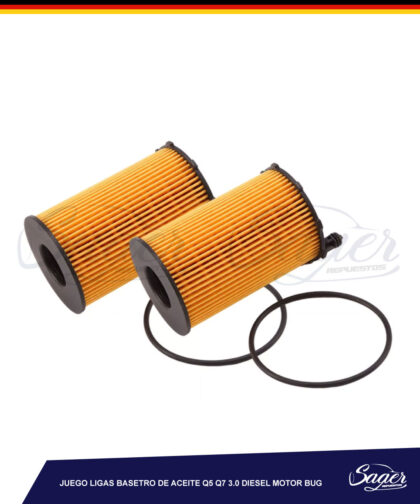 JUEGO LIGAS BASE FILTRO DE ACEITE AUDI Q5 Q7  3.0 DIESEL MOTOR  / 4037500
