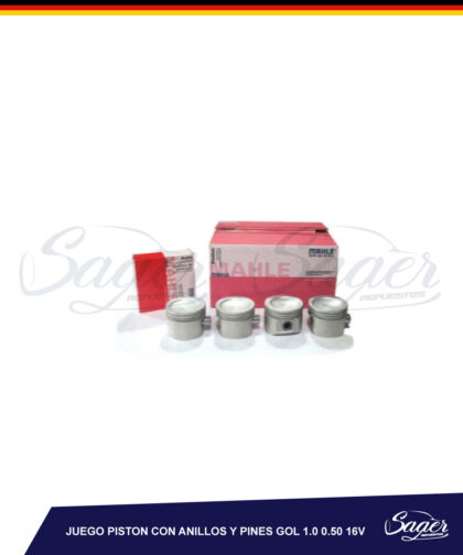 JUEGO PISTON CON ANILLOS Y PINES GOL 1.0 0.50 16V / 4034964