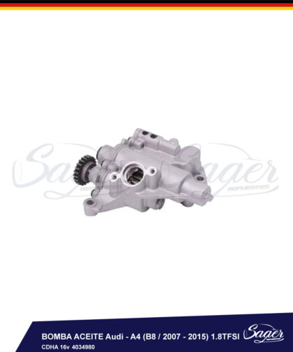 BOMBA ACEITE Audi - A4 (B8 / 2007 - 2015) - 1.8TFSI CDHA 16v / 4034980