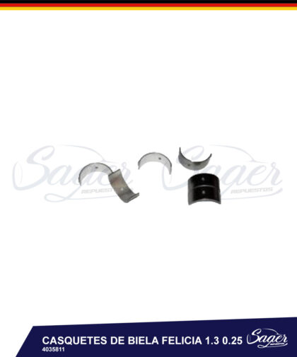 CASQUETES DE BIELA FELICIA 1.3 0.25 / 4035811