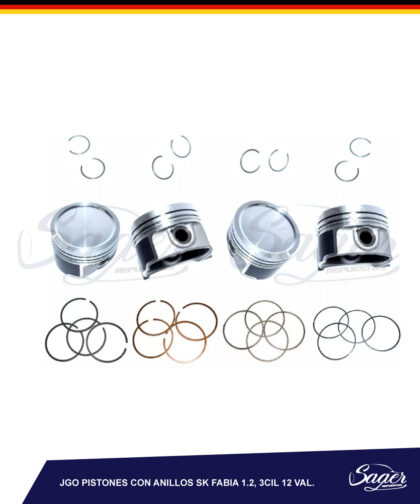 JUEGO PISTONES CON ANILLOS SK FABIA 1.2, /  4035584
