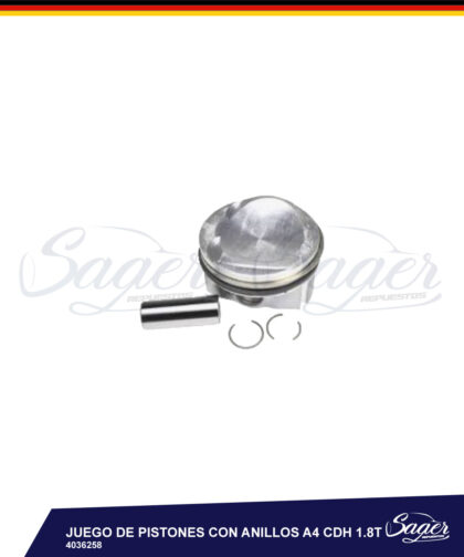 JUEGO DE PISTONES CON ANILLOS  A4 CDH 1.8T / 4036258