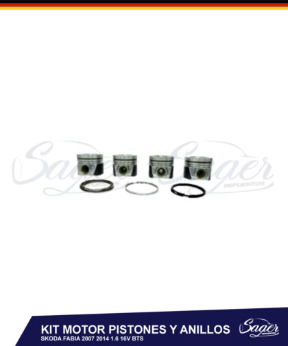 KIT MOTOR PISTONES, CAMISAS Y ANILLOS SK 1.3 / 4037114