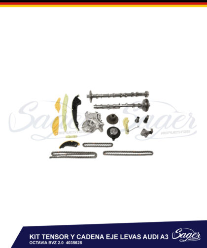 KIT TENSOR Y CADENA EJE LEVAS AUDI A3 OCTAVIA BVZ 2.0 / 4035628
