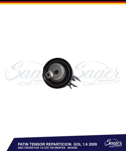 PATIN TENSOR REPARTICION  GOL 1.6 2009 2023 CROSS FOX 1.6 CFZ 135 DIENTES / 4033292